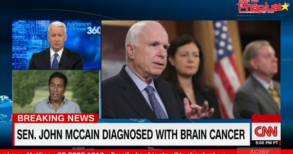 Thượng nghị sĩ John McCain được chẩn đoán bị khối u não