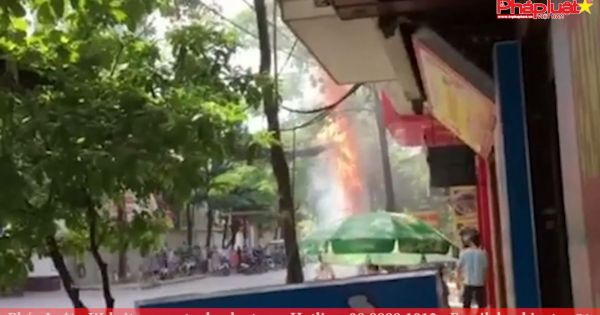Chập cháy điện trên đường Chiến Thắng, Hà Đông, Hà Nội