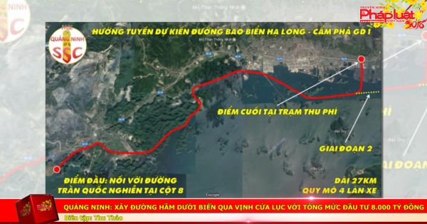 Quảng Ninh: Xây đường hầm dưới biển qua Vịnh Cửa Lục với tổng mức đầu tư 8.000 tỷ đồng