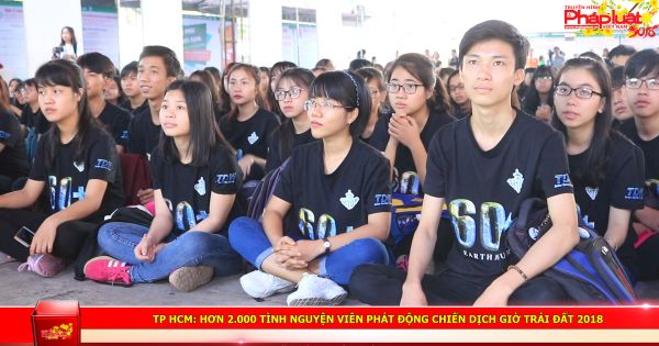 TP HCM: Hơn 2.000 tình nguyện viên phát động chiến dịch giờ trái đất 2018