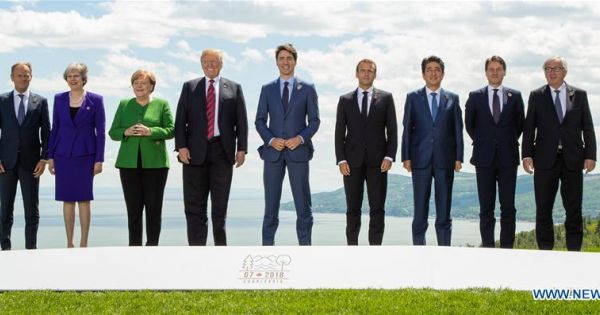 Lãnh đạo khối G7 nhóm họp tại Quebec, xoay quanh xung đột thương mại với Mỹ