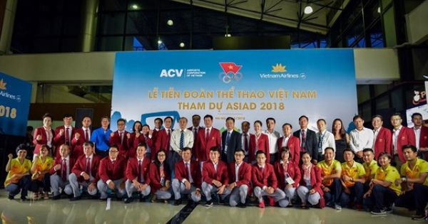 Lễ tiễn đoàn Thể thao Việt Nam tham dự ASIAD 2018