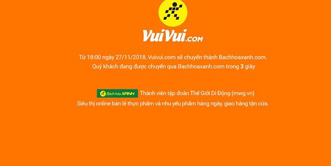Thế Giới Di Động đóng cửa trang thương mại điện tử Vuivui.com