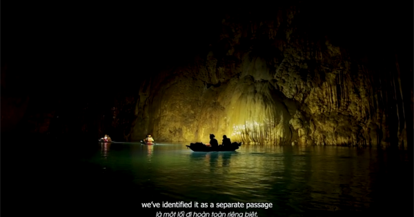 Công bố video về hệ thống sông ngầm dưới hang Sơn Đoòng