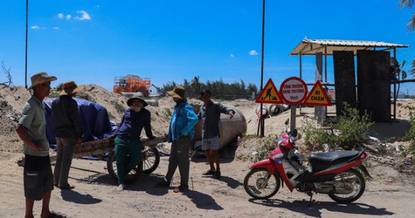 Quảng Nam: Người dân phản đối Công ty CP Năm Sao chặn đường ra biển An Bàng