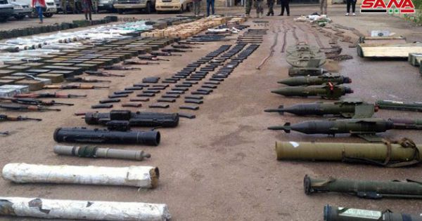 Quân đội Syria phát hiện kho vũ khí lớn của phiến quân