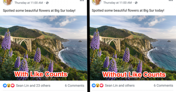 Facebook bắt đầu ẩn số lượt Like bài viết
