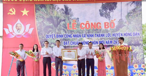 Huyện Hồng Dân, Bạc Liêu: Xã Ninh Thạnh Lợi đạt chuẩn nông thôn mới