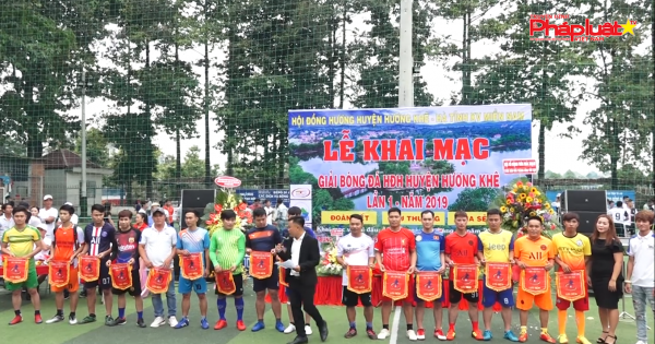 Khai mạc giải bóng đá Hội đồng hương Hương Khê, Hà Tĩnh khu vực phía nam lần 1 năm 2019