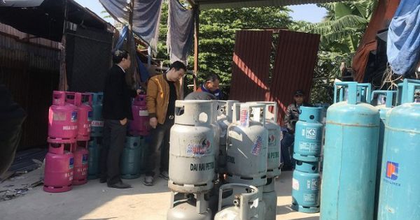 Triệt phá tụ điểm san chiết gas trái phép tại Hải Phòng