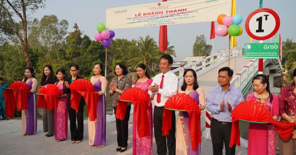 Khánh thành công trình cầu Phú Thạnh A và trao 200 suất học bổng cho trẻ em có hoàn cảnh đặc biệt ở Vĩnh Long
