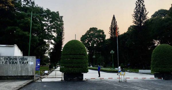 Công viên Lê Văn Tám kiên quyết thực hiện chỉ thị của Thủ tướng về phòng chống dịch Covid -19
