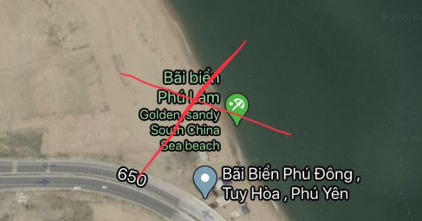 Google Maps gỡ thông tin sai sự thật về bãi biển Tuy Hoà - Phú Yên