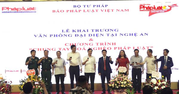 Khai trương Văn phòng đại diện Báo Pháp luật Việt Nam tại Nghệ An