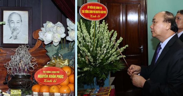 Thủ tướng Nguyễn Xuân Phúc dâng hương tưởng niệm Bác Hồ tại Di tích Nhà 67