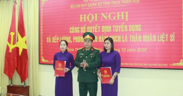 Thêm 2 người vợ liệt sĩ Rào Trăng được tuyển vào quân đội