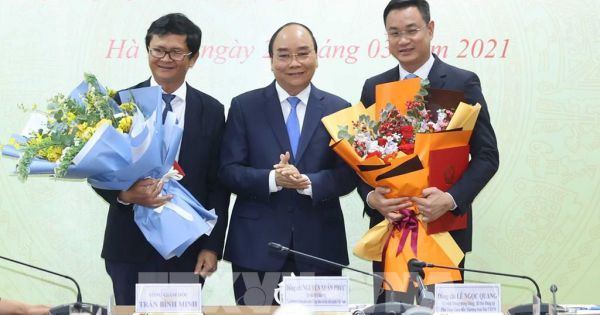 Thủ tướng Nguyễn Xuân Phúc trao Quyết định bổ nhiệm ông Lê Ngọc Quang làm Tổng Giám đốc VTV
