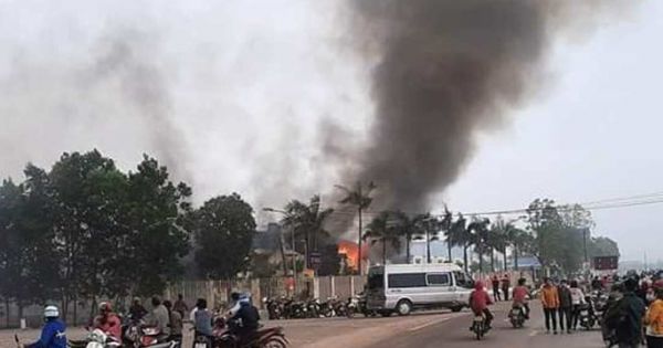 Hỏa hoạn lớn tại công ty may công nghiệp tại Thanh Hóa