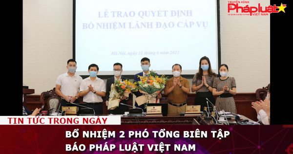 Bổ nhiệm 2 Phó Tổng biên tập Báo Pháp luật Việt Nam