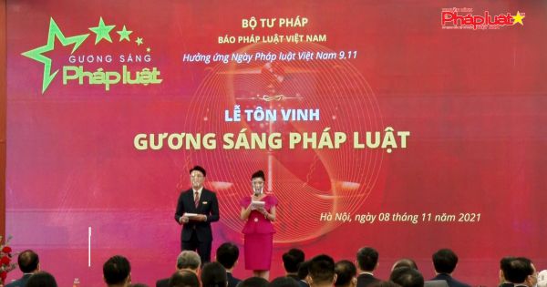 Bộ Tư Pháp tôn vinh 50 gương sáng pháp luật Việt Nam