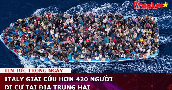 Italy giải cứu hơn 420 người di cư tại Địa Trung Hải