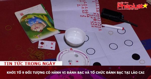 Khởi tố 9 đối tượng có hành vi đánh bạc và tổ chức đánh bạc tại Lào Cai