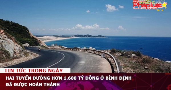 Hai tuyến đường hơn 1.600 tỷ đồng ở Bình Định đã được hoàn thành