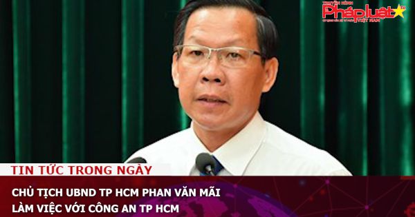 Chủ tịch UBND TP HCM Phan Văn Mãi làm việc với Công an TP HCM