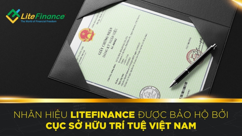 Litefinance được cấp giấy chứng nhận đăng ký và bảo hộ nhãn hiệu