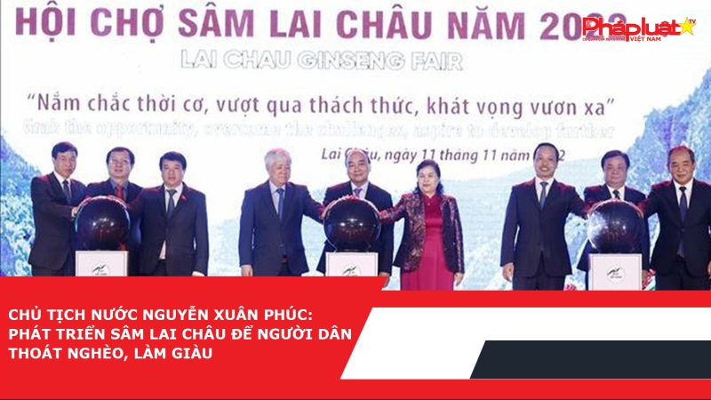 Chủ tịch nước Nguyễn Xuân Phúc: Phát triển sâm Lai Châu để người dân thoát nghèo, làm giàu