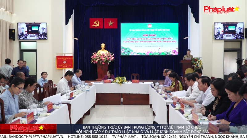 Ban Thường trực Ủy ban Trung ương MTTQ Việt Nam tổ chức hội nghị góp ý dự thảo Luật nhà ở và Luật kinh doanh bất động sản
