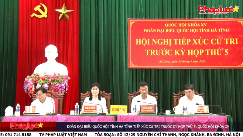 Đoàn Đại biểu Quốc hội tỉnh Hà Tĩnh tiếp xúc cử tri trước Kỳ họp thứ 5, Quốc hội khóa XV