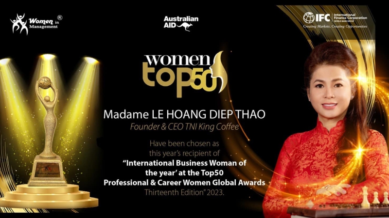 Bà Lê Hoàng Diệp Thảo vinh dự nhận giải thưởng từ Tập đoàn Tài chính Quốc tế IFC
