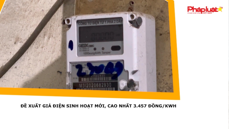 Đề xuất giá điện sinh hoạt mới, cao nhất 3.457 đồng/kWh