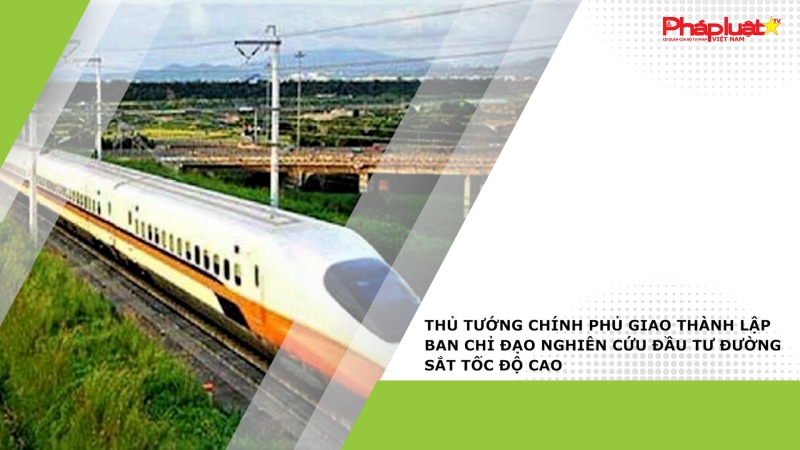 Thủ tướng Chính phủ giao thành lập Ban chỉ đạo nghiên cứu đầu tư đường sắt tốc độ cao
