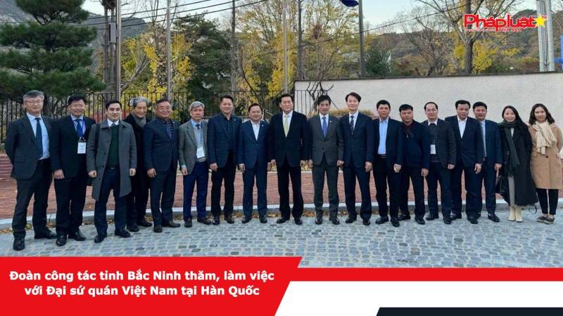 Đoàn công tác tỉnh Bắc Ninh thăm, làm việc với Đại sứ quán Việt Nam tại Hàn Quốc
