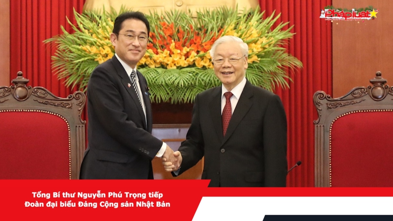 Tổng Bí thư Nguyễn Phú Trọng tiếp Đoàn đại biểu Đảng Cộng sản Nhật Bản