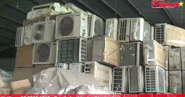 TP.HCM: Phát hiện hàng trăm máy lạnh, máy giặt cũ nhập lậu