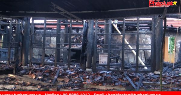 Nghệ An: Hỏa hoạn thiêu rụi đền Độc Lôi Sơn