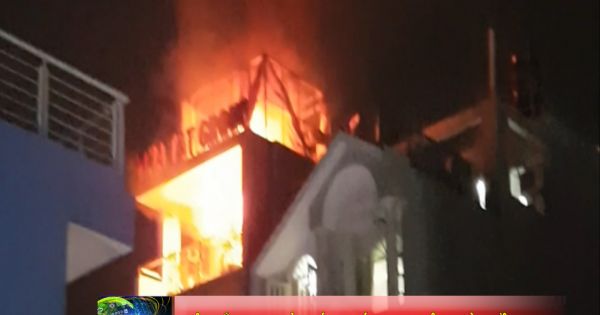 Dập tắt kịp thời đám cháy tại ngôi nhà 7 tầng