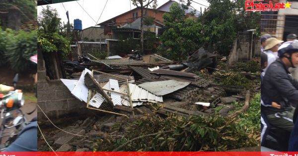 Lâm Đồng: Lốc xoáy đổ bộ, nhiều người bị thương và nhiều nhà tốc mái