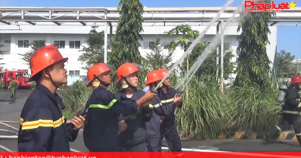Kiên Giang - Thực tập phương án chữa cháy, cứu nạn