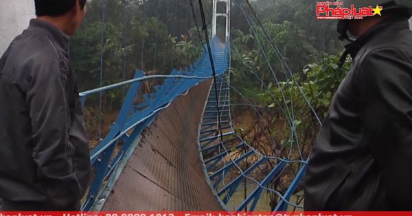 Quảng Nam: Tìm thấy thi thể học sinh rơi xuống sông trong vụ đứt mố cầu treo