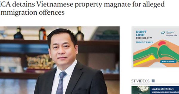 Singapore xác nhận tạm giữ ông “Phan Van Anh Vu”