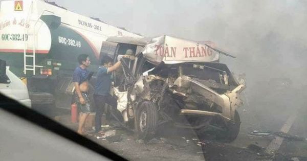 Cao tốc TP.HCM – Long Thành – Dầu Giây gây tai nạn liên hoàn vì... khói