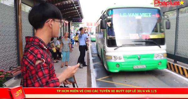 TP HCM miễn vé cho các tuyến xe buýt dịp lễ 30/4 và 1/5