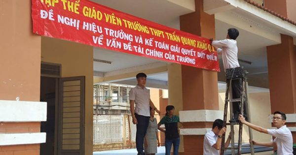 Đình chỉ hiệu trưởng trường THPT Trần Quang Khải vì sai phạm trong công khai tài chính
