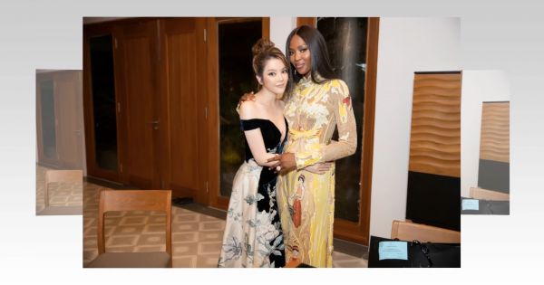 “Báo đen” Naomi Campbell diện trang sức của Lý Nhã Kỳ dự sự kiện
