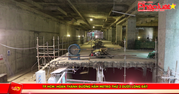 TP HCM: Hoàn thành đường hầm Metro thứ 2 dưới lòng đất