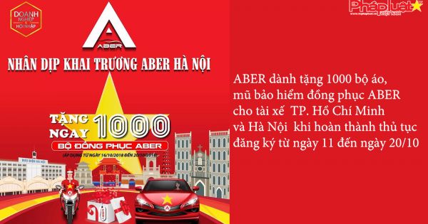 Hàng trăm tài xế đăng ký ứng dụng gọi xe ABER tại Hà Nội